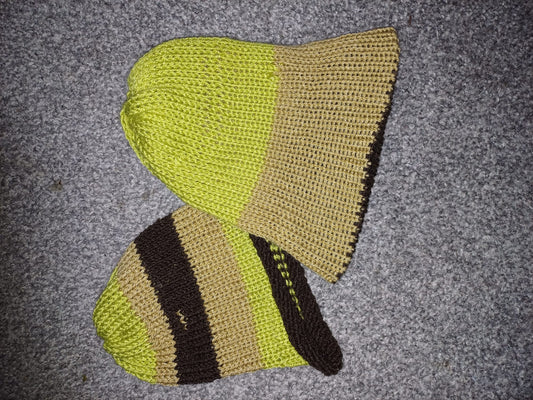 Reveriable Spring Scrap Knitted Beanie